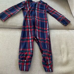 Hanna Andersson Christmas Zippy Pajama Onsie Size 0-3 tencel lyocell